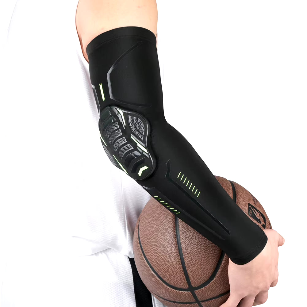 1Pc Sports Arm Guard Crashproof Compression Sleeves Elbow Protective Pad UV Protection Hand Cover for Running Fishing Cycling